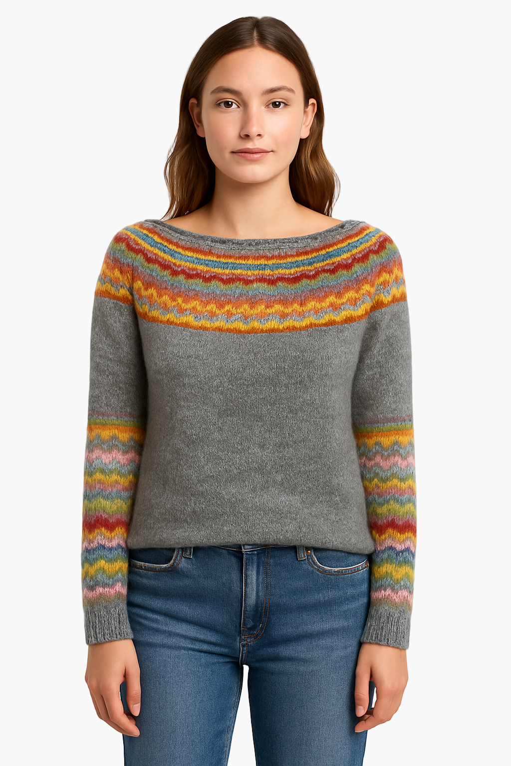 Retro Knitted Sweater for Women
