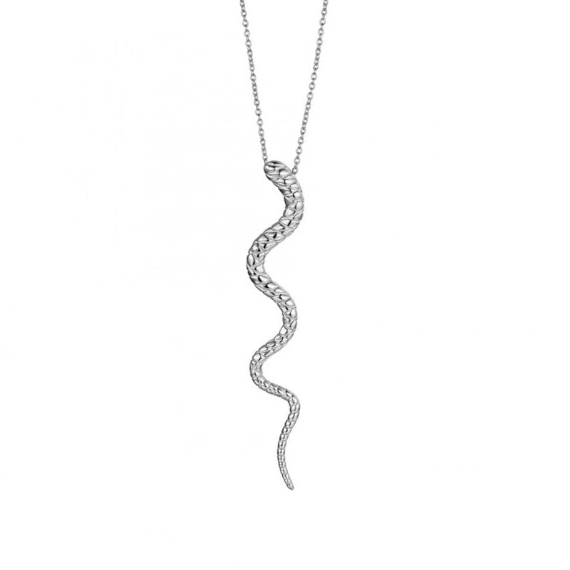 Amazonian Serpent Necklace in Silver